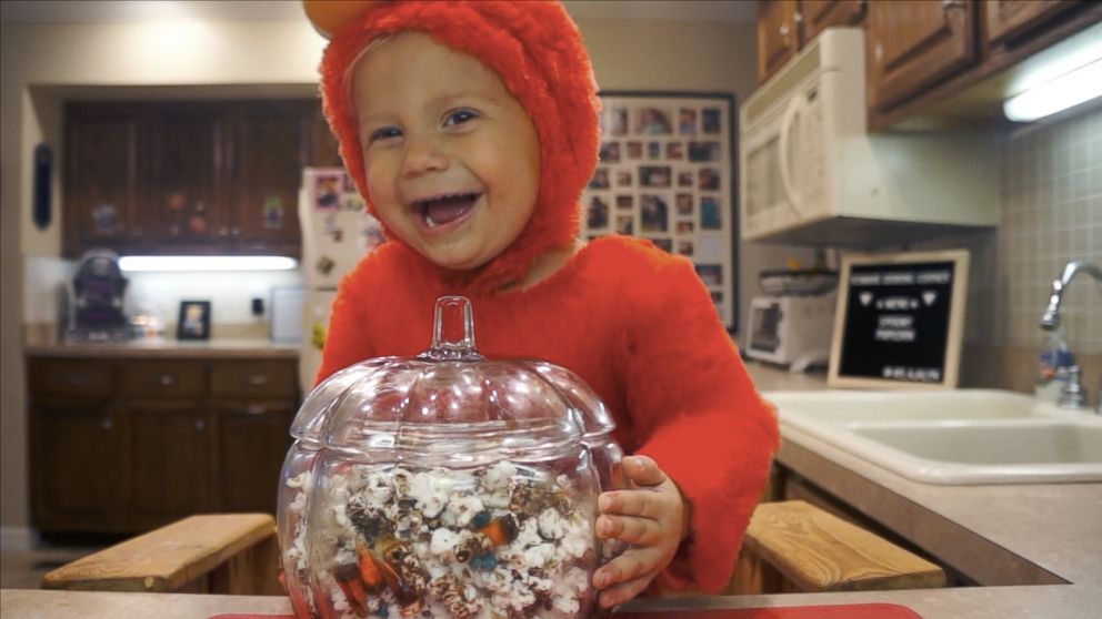 PHOTO: Roman, the 2-year-old chef, delights his followers on YouTube with his special recipes and created spooky popcorn in honor of Halloween.