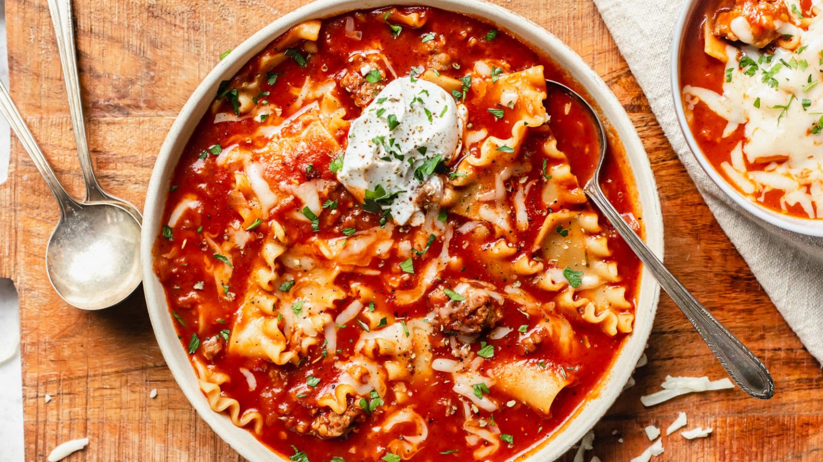 Wegmans Lasagna Soup Recipe Copycat - Pantry Friendly!