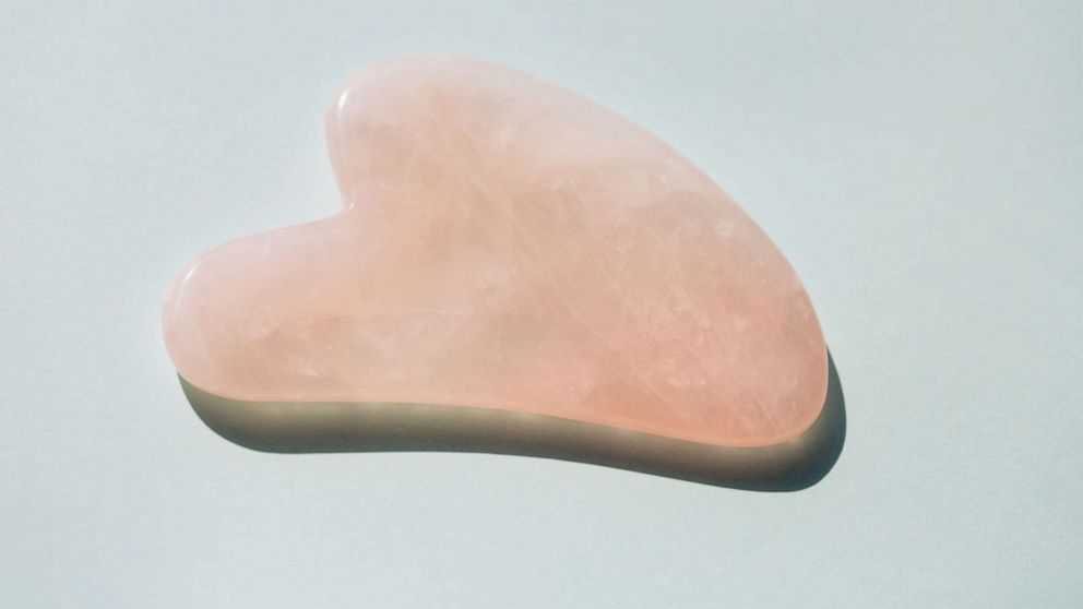 PHOTO: In this undated file photo, a rose quartz gua sha for facial massage is shown.