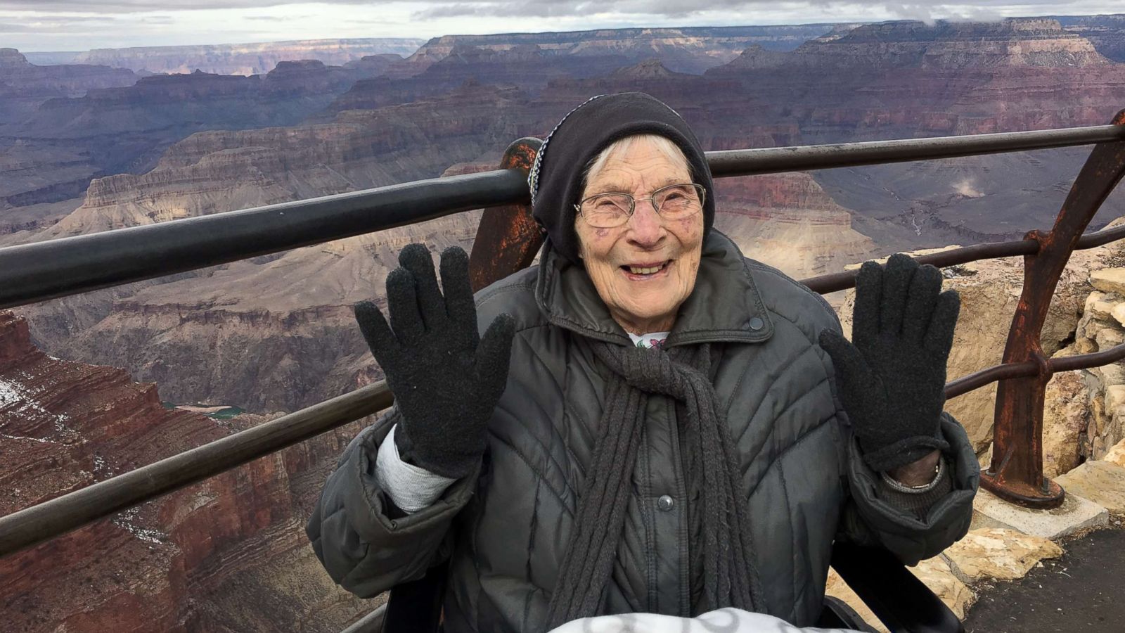 PHOTO: Rose Torphy poses for a photo on her second trip to the Grand Canyon in January 2019.