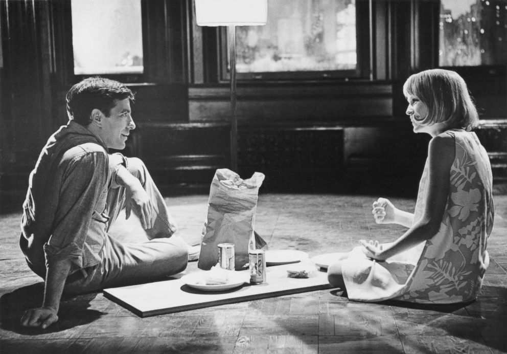 PHOTO: American actor, director and screenwriter John Cassavetes (1929 - 1989) stars with Mia Farrow in the film 'Rosemary's Baby,' 1967.