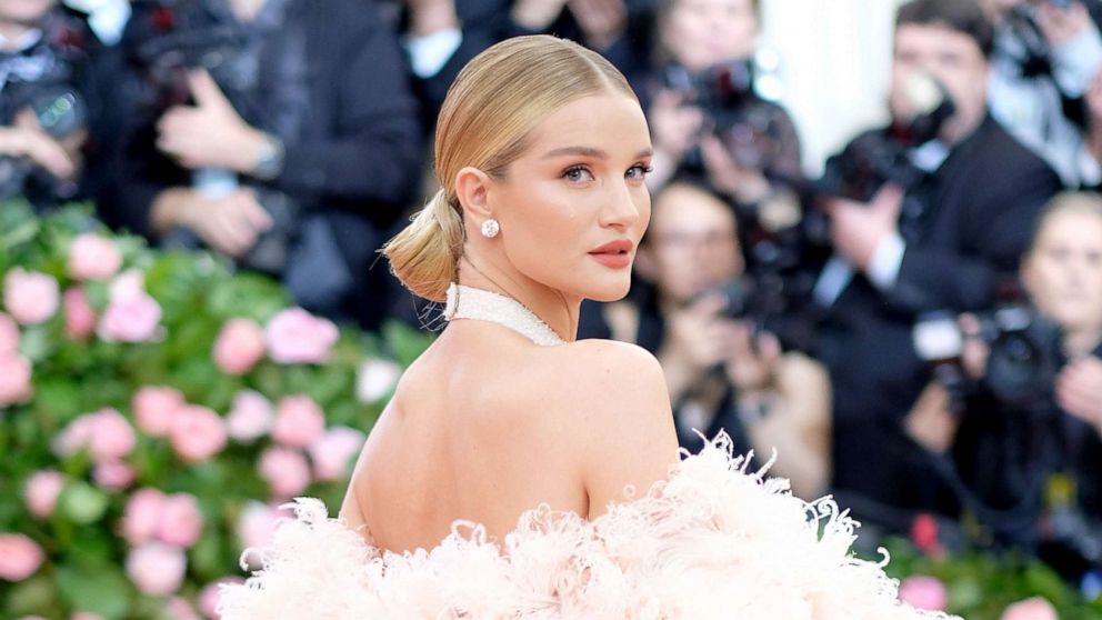 PHOTO: Rosie Huntington-Whiteley attends the 2019 Met Gala at the Metropolitan Museum of Art on May 06, 2019, in New York.