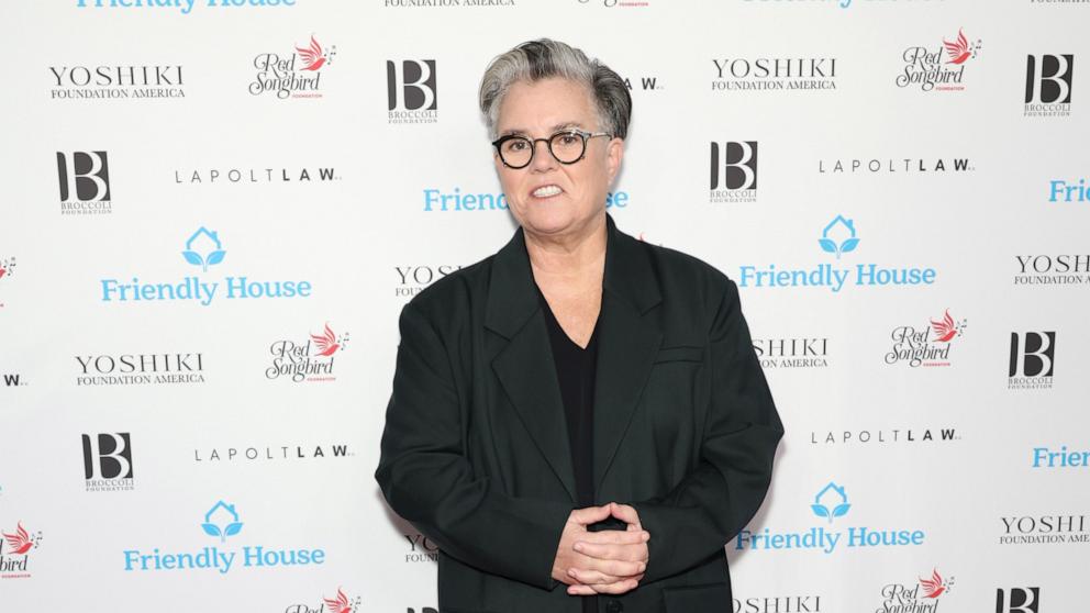 PHOTO: In this Oct. 28, 2023, file photo, Rosie O'Donnell attends an event in Beverly Hills, Calif.