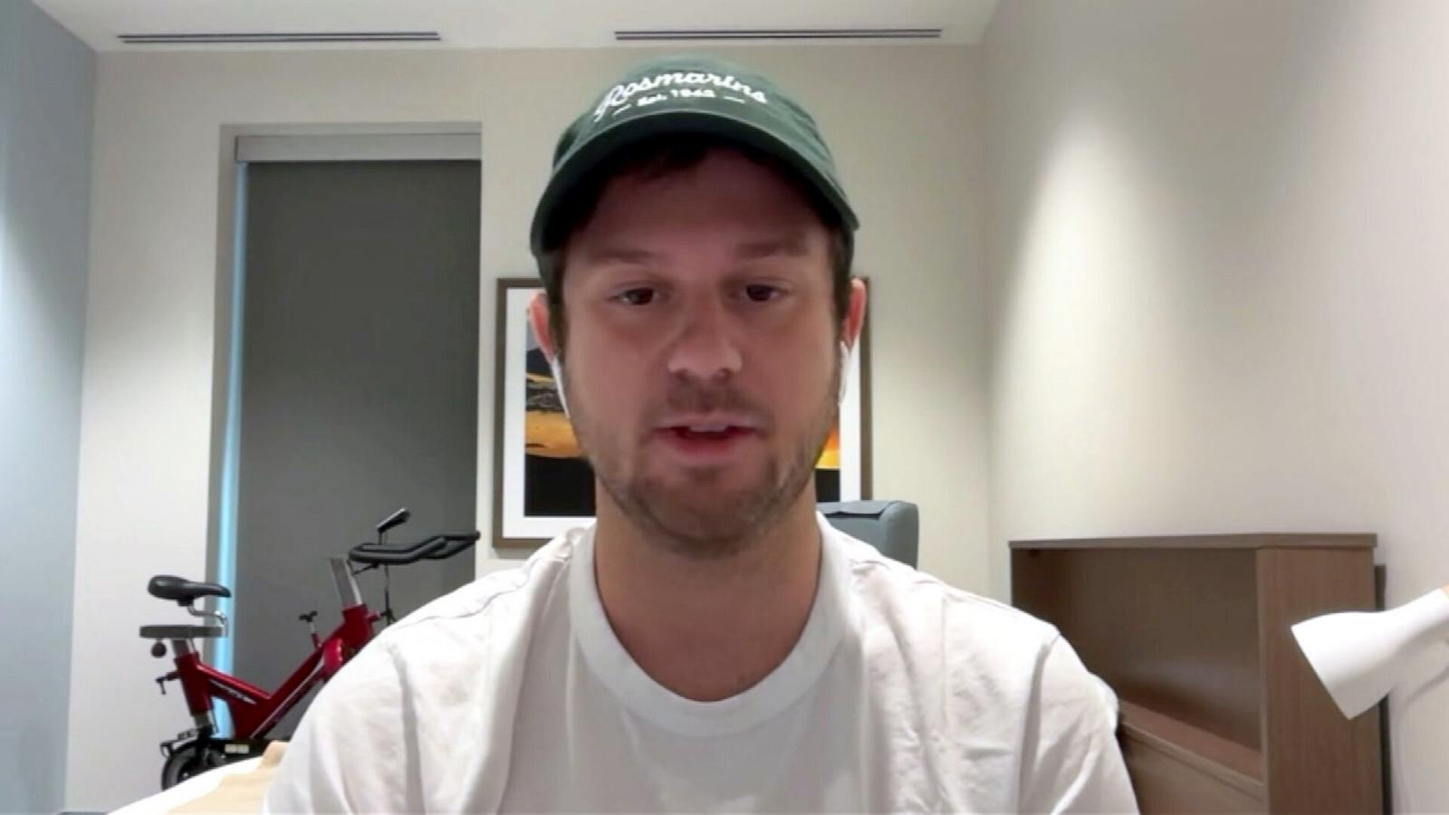 PHOTO: Jake Rosmarin, one of the American passengers who was on the hantavirus-stricken MV Hondius cruise ship, is speaking out while quarantining.