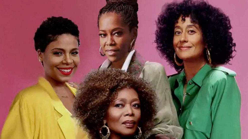 Tracee Ellis Ross posted this photo with Regina King, Alfre Woodard, and Sanaa Latha photoshopped over the original cast of "The Golden Girls."