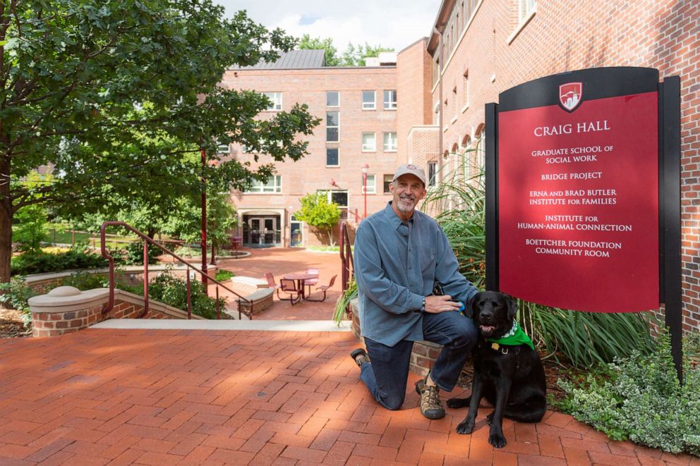 PHOTO: Tedeschi says the presence of domestic animals, such as dogs, have proven mental health benefits.