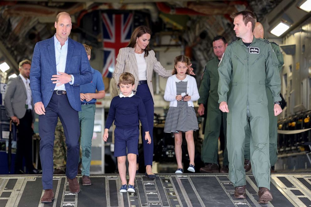 PHOTO: Royals attend the Air Tattoo at RAF Fairford on July 14, 2023 in Fairford, England.