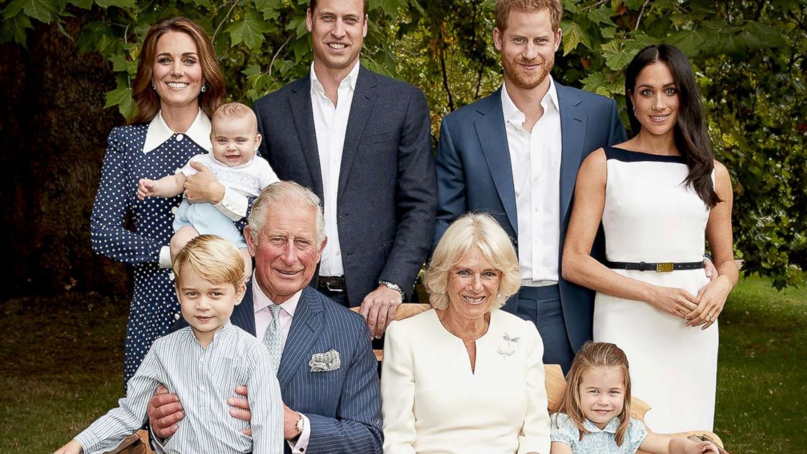 PHOTO: HRH Prince Charles Prince of Wales poses for an official portrait to mark his 70th Birthday in the gardens of Clarence House, with the royal family on Sept. 5, 2018 in London.