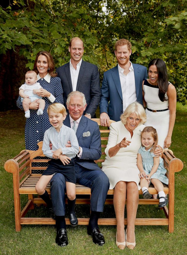 PHOTO: HRH Prince Charles Prince of Wales poses for an official portrait to mark his 70th Birthday in the gardens of Clarence House with the royal family, Sept. 5, 2018 in London.