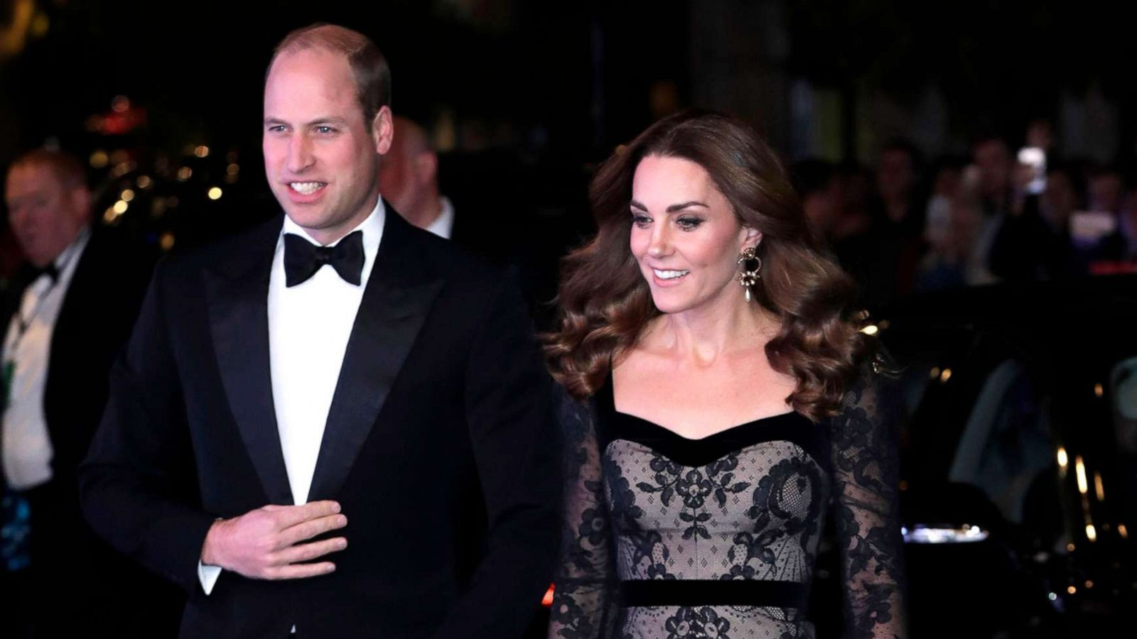 PHOTO:Prince William, Duke of Cambridge and Catherine, Duchess of Cambridge attend the Royal Variety Performance at the Palladium Theatre, Nov. 18, 2019 in London.