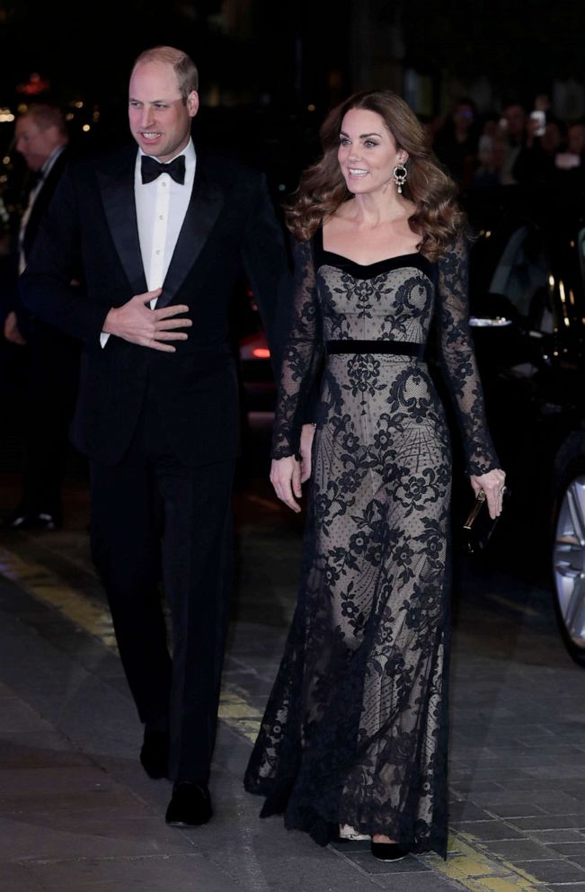 PHOTO: Prince William, Duke of Cambridge and Catherine, Duchess of Cambridge attend the Royal Variety Performance at the Palladium Theatre, Nov. 18, 2019, in London.