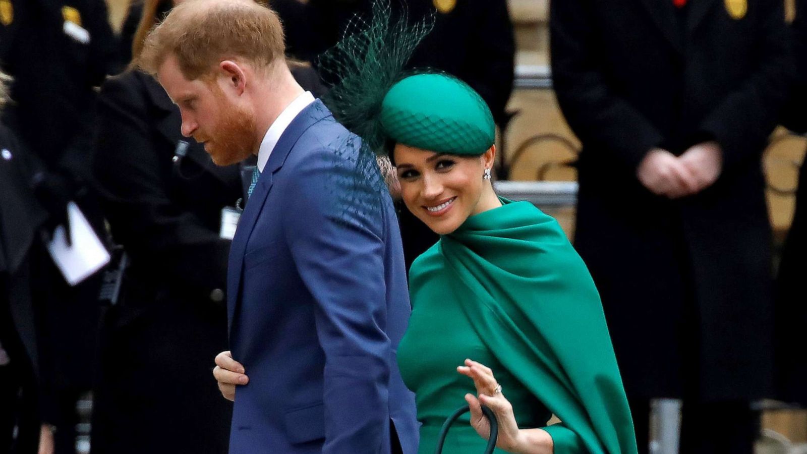 PHOTO: Britain's Prince Harry, Duke of Sussex and Meghan, Duchess of Sussex arrive to attend the annual Commonwealth Service at Westminster Abbey in London, March 09, 2020.