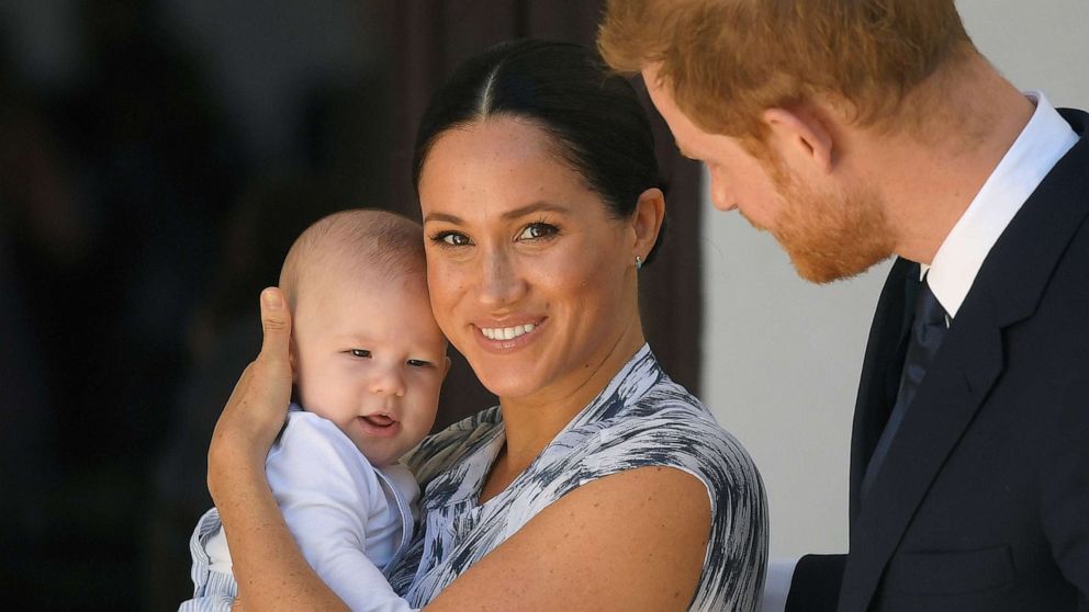 PHOTO: Prince Harry, Duke of Sussex and Meghan, Duchess of Sussex and their baby son Archie Mountbatten-Windsor at a meeting on Sept. 25, 2019 in Cape Town, South Africa.