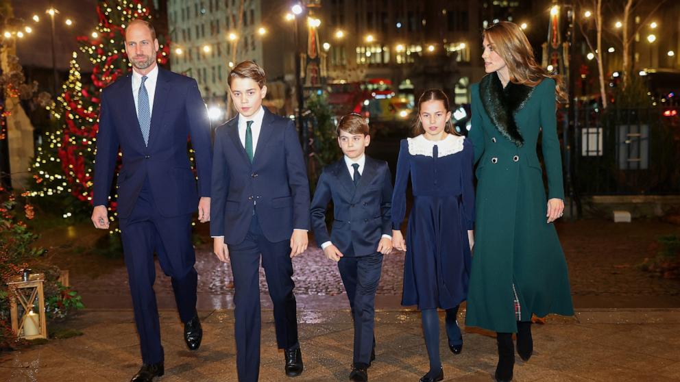 PHOTO: The Royal Family attend the fifth annual "Together At Christmas" Carol Service" at Westminster Abbey in London on December 5, 2025.