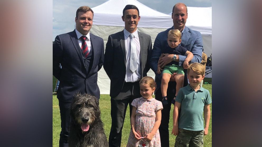 VIDEO: Royal cousins have first public playdate during a family polo outing