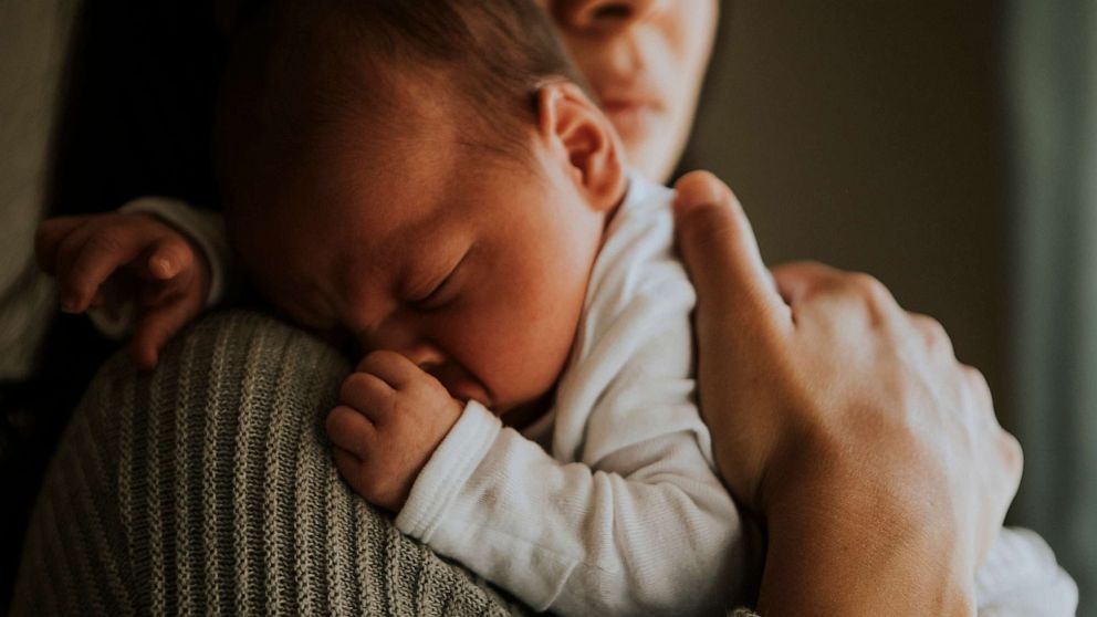 PHOTO: In an undated stock photo, a mother is shown holding her baby.