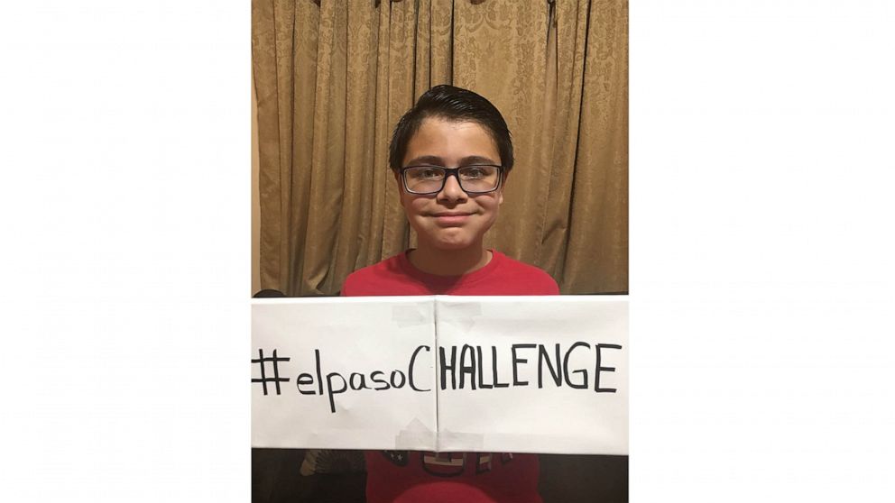 PHOTO: Ruben Martinez, 11, created a kindness challenge in the wake of the mass shooting in El Paso, Texas.