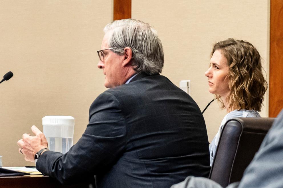 PHOTO: Ruby Franke sits in court during her sentencing hearing, Feb. 20, 2024, in St. George, Utah. 