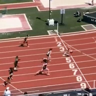 PHOTO: Brooklyn Anderson, a Thurston High School junior, came in first place in the 100m hurdles event at the OSAA State Track and Field Championships on May 31, 2025.