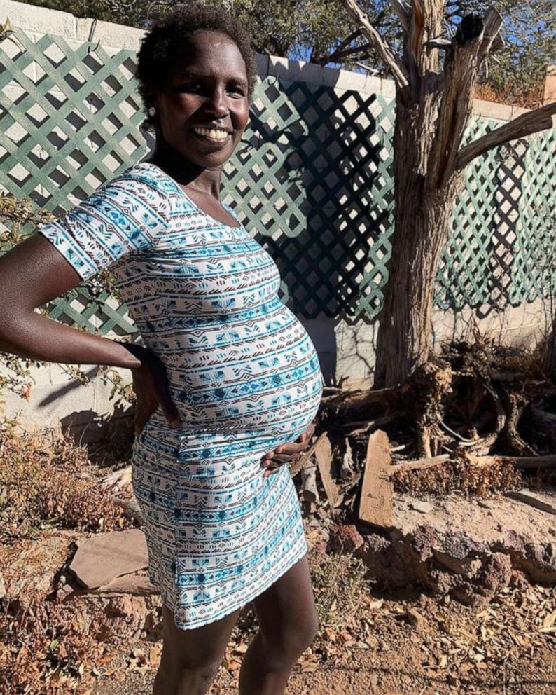 PHOTO: Aliphine Tuliamuk gave birth to her daughter after winning the U.S. Olympic Marathon Trials in 2020.