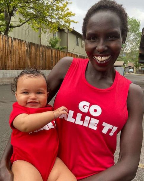 Aliphine Tuliamuk on X: At 36 wks pregnant any running is a bonus