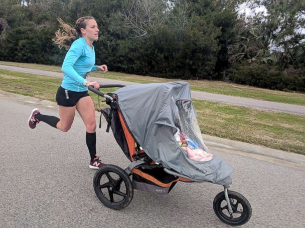 Mom attempts world record for fastest 10K with a double stroller