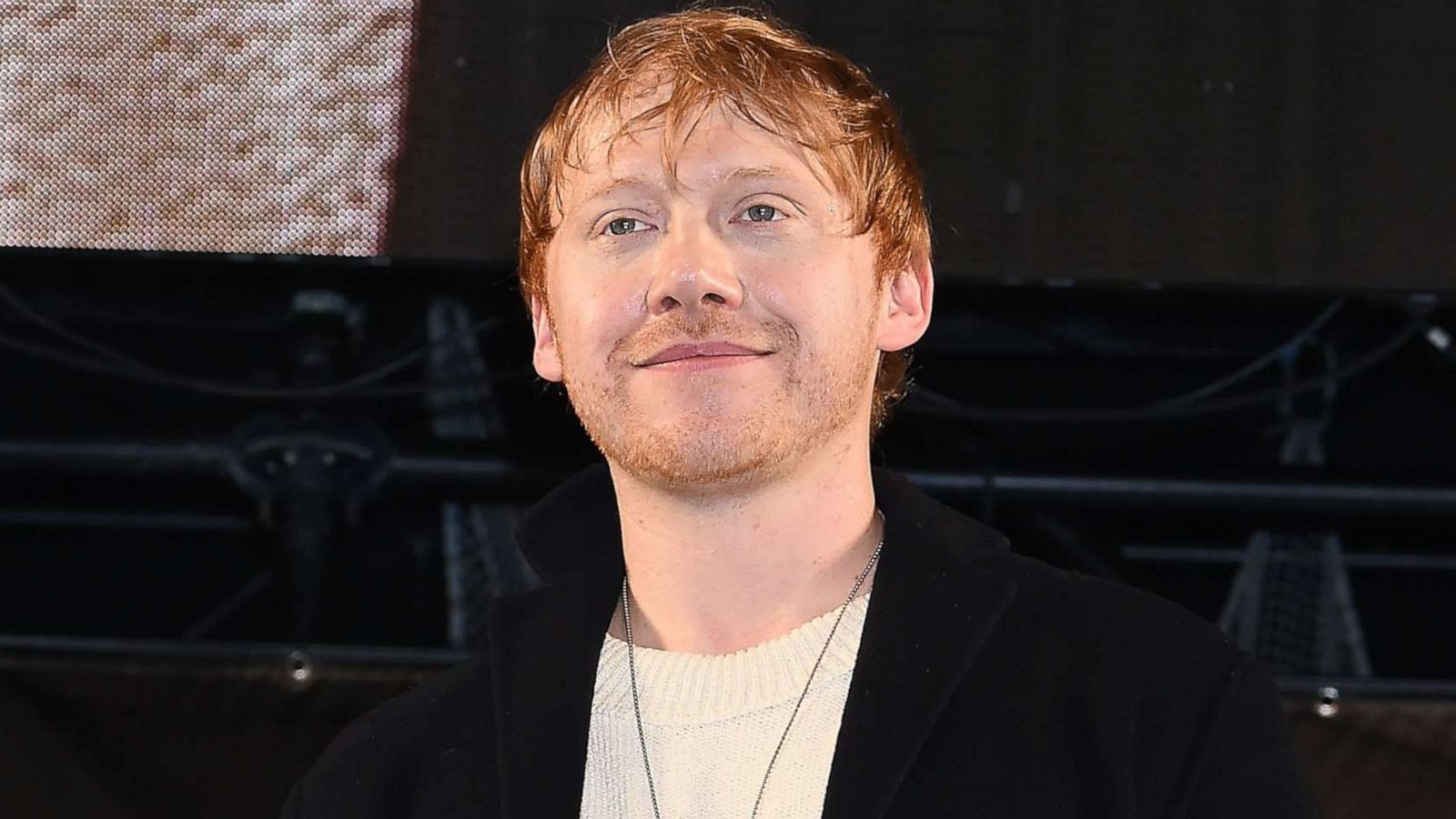 PHOTO: In this Nov. 24, 2019 file photo Rupert Grint attends a talk during the Tokyo Comic Con 2019 at Makuhari Messe in Chiba, Japan.