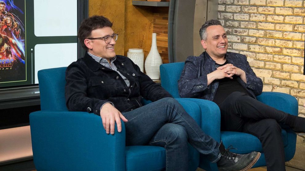 PHOTO: Anthony and Joseph Russo appear on "Popcorn with Peter Travers" at ABC News studios, May 2, 2019, in New York City.