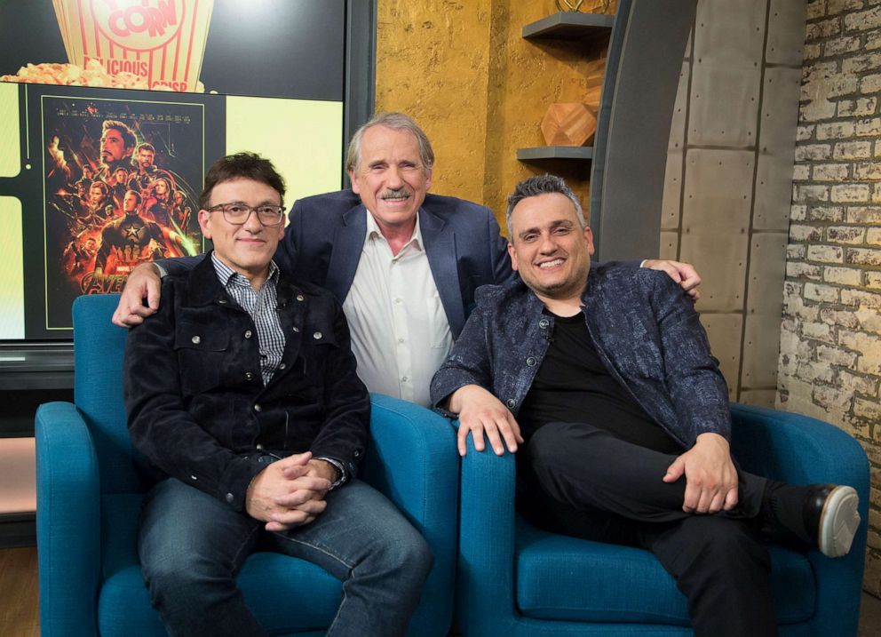 PHOTO: Anthony and Joseph Russo appear on "Popcorn with Peter Travers" at ABC News studios, May 2, 2019, in New York City.