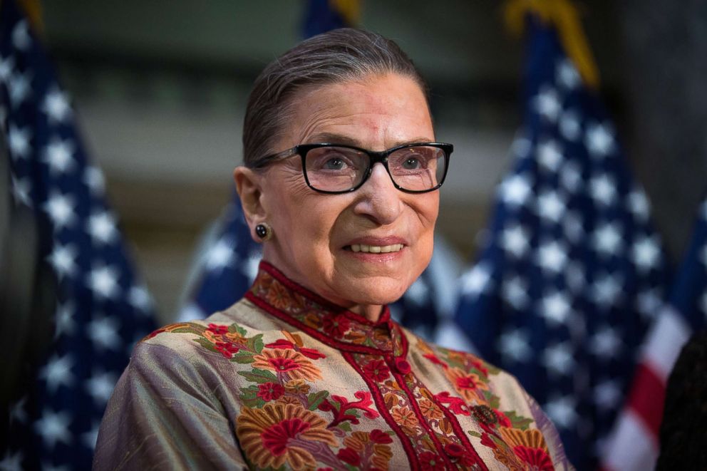 PHOTO: Justice Ruth Bader Ginsburg poses for a portrait on Capitol Hill in Washington, March 18, 2015.