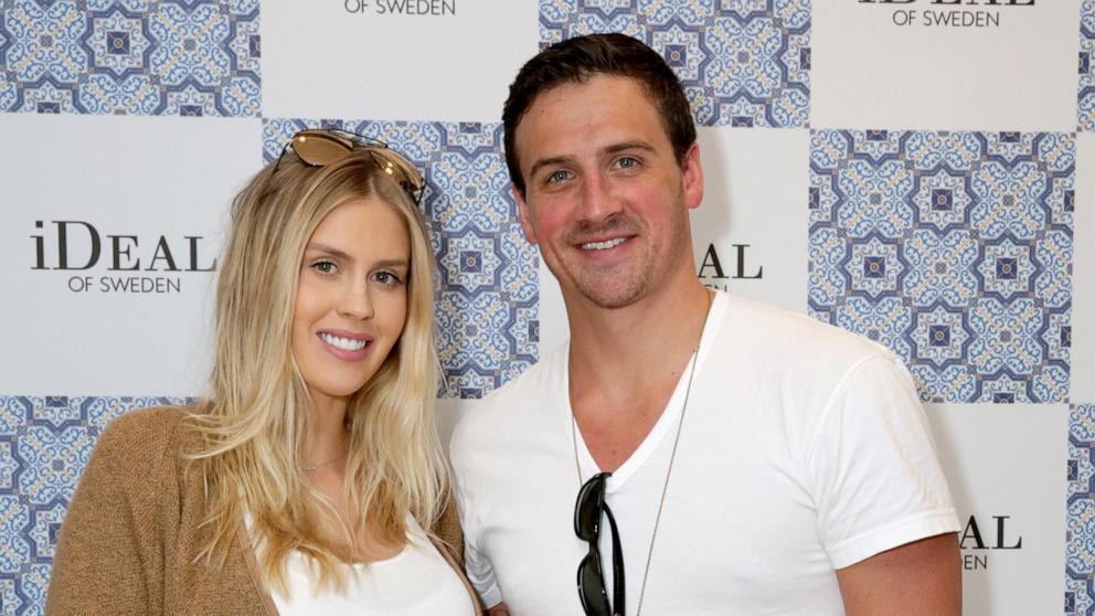 PHOTO: Olympic athlete Ryan Lochte and Kayla Rae Reid attend Kari Feinstein's Pre-Oscar Style Lounge at the Andaz Hotel on February 23, 2017 in Los Angeles, California.