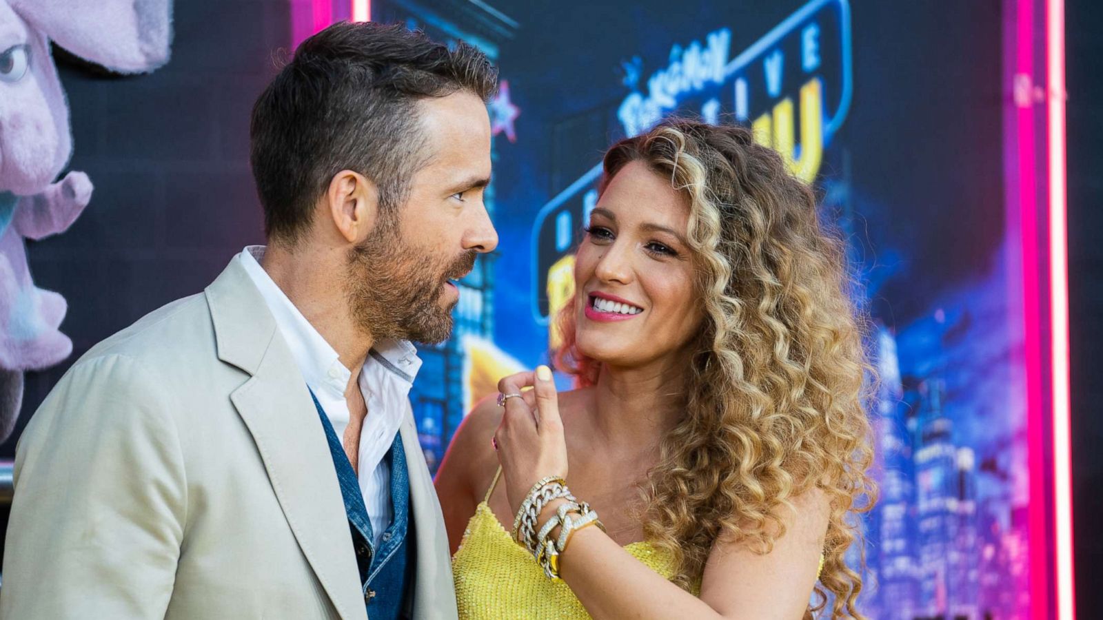 PHOTO: In this May 2, 2019 file photo Ryan Reynolds and Blake Lively at Times Square in New York City.