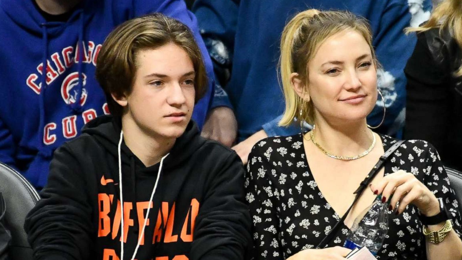 PHOTO: Kate Hudson and her son Ryder Robinson attend a basketball game between the Los Angeles Clippers and the Portland Trail Blazers, Nov. 7, 2019.