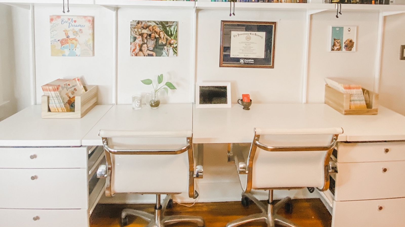 PHOTO: Home office desk organization by Ryen Toft.