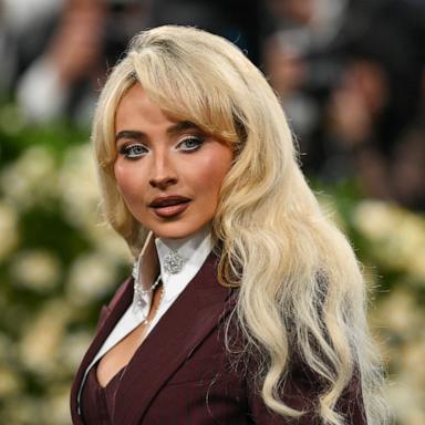 PHOTO: Sabrina Carpenter arrives for the 2025 Met Gala at the Metropolitan Museum of Art on May 5, 2025, in New York.