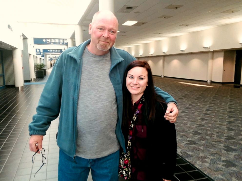 PHOTO: Sabrina Payne met her biological father Duane Kellems for the first time this year after discovering him through an online DNA test kit.