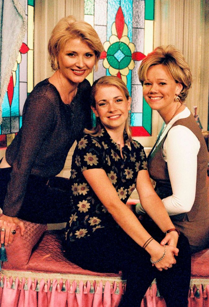 PHOTO: Melissa Joan Hart, center, (Sabrina Spellman), Beth Broderick (as Zelda), left and Caroline Rhea, right, (as Hilda) in "Sabrina the Teenage Witch," circ. 1996.