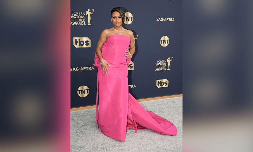 PHOTO: Ariana DeBose attends the 28th Annual Screen Actors's Guild Awards at Barker Hangar on Feb. 27, 2022 in Santa Monica, Calif.