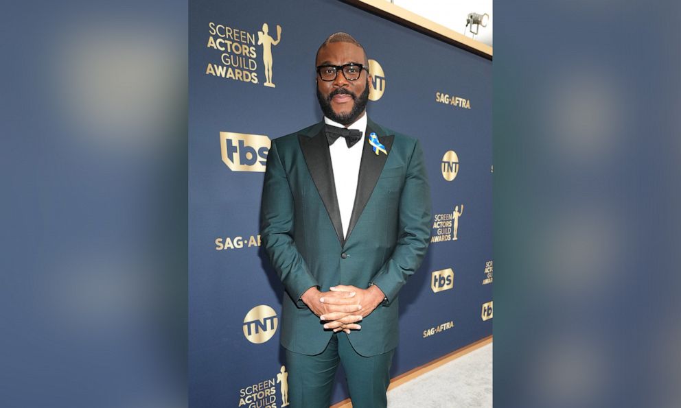 PHOTO: Tyler Perry attends the 28th Annual Screen Actors's Guild Awards at Barker Hangar on Feb. 27, 2022 in Santa Monica, Calif.