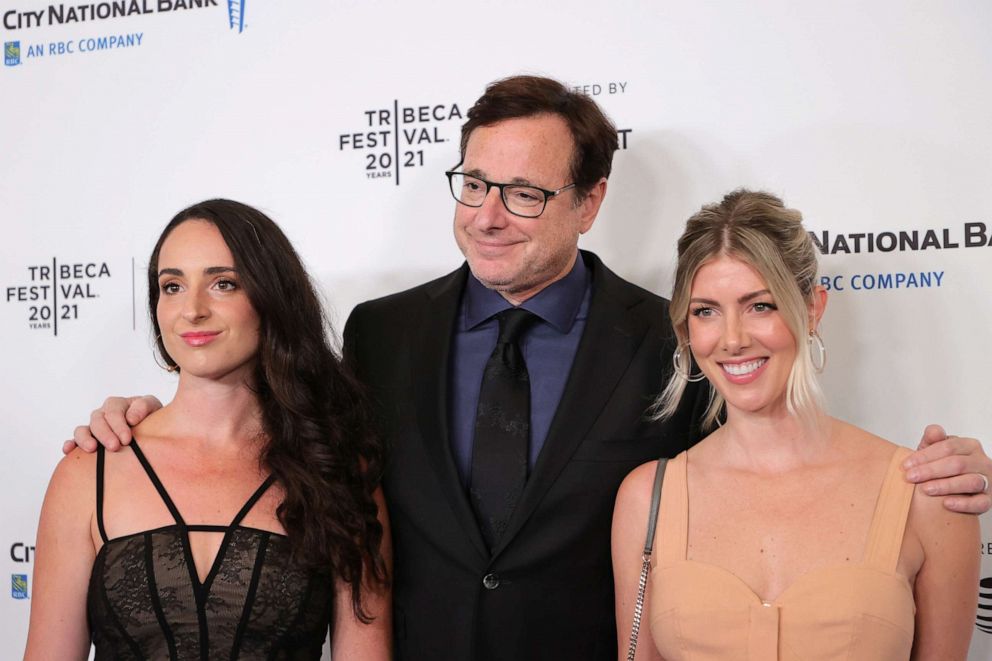 PHOTO: Lara Saget, Bob Saget and Kelly Rizzo attend the "Untitled: Dave Chappelle Documentary" Premiere during the 2021 Tribeca Festival at Radio City Music Hall, June 19, 2021, in New York.