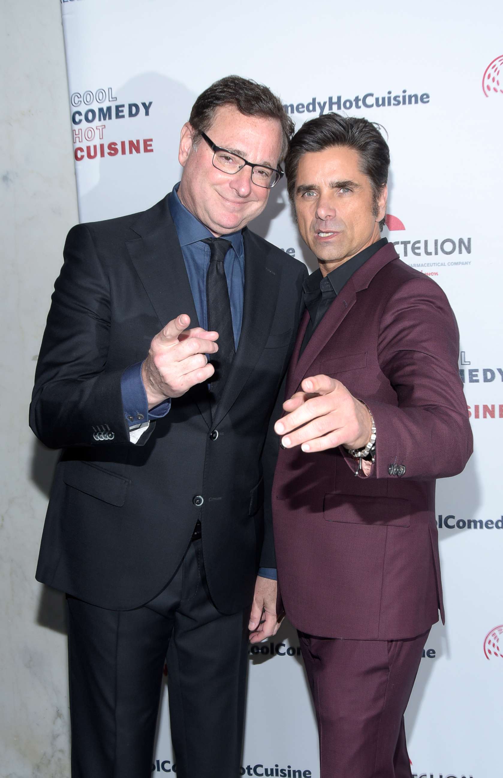 PHOTO: Bob Saget and John Stamos at the Beverly Wilshire Four Seasons Hotel on April 25, 2019 in Beverly Hills, Calif.