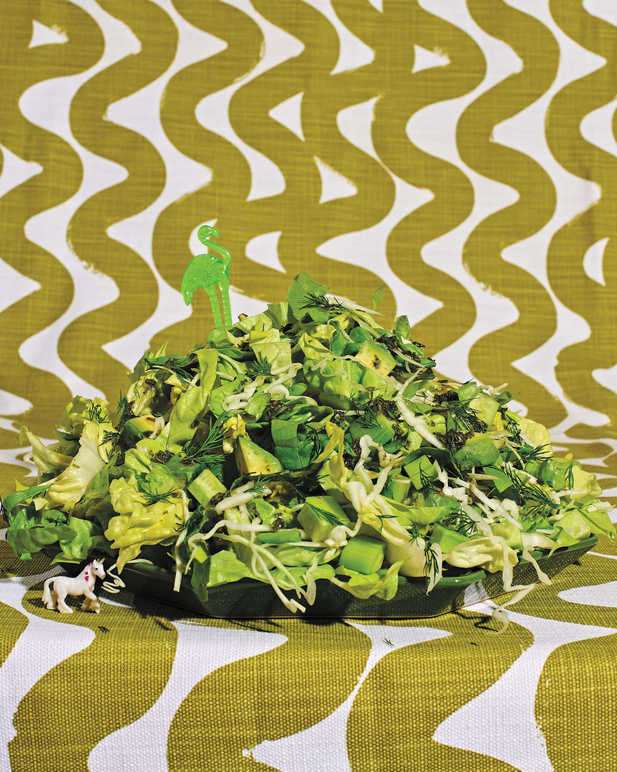 PHOTO: A bowl of Natasha Feldman's super crunchy greens salad.