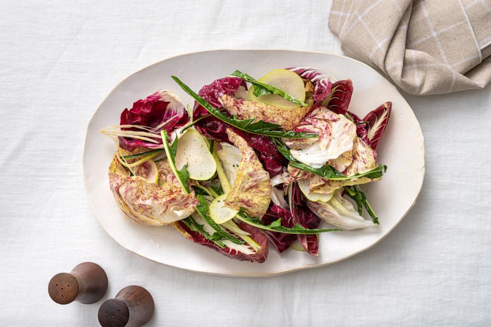 PHOTO: Chef Tom Colicchio shares his recipe for a radicchio salad with fennel and pear.