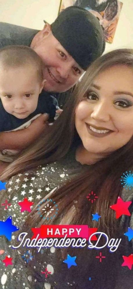 PHOTO: Adan and Mariah Gonzalez pose with their son Raiden in this undated family photo.