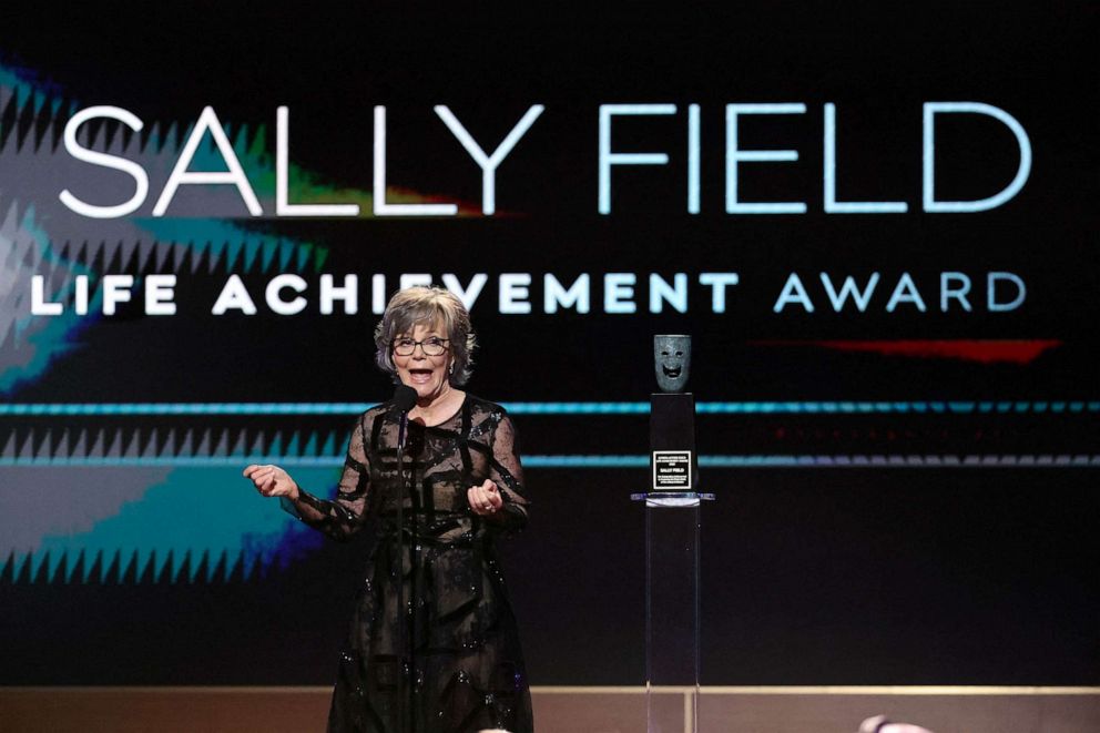 PHOTO: Sally Field accepts the Life Time Achievement award during the 29th Screen Actors Guild Awards at the Fairmont Century Plaza Hotel in Los Angeles, Calif., Feb. 26, 2023.