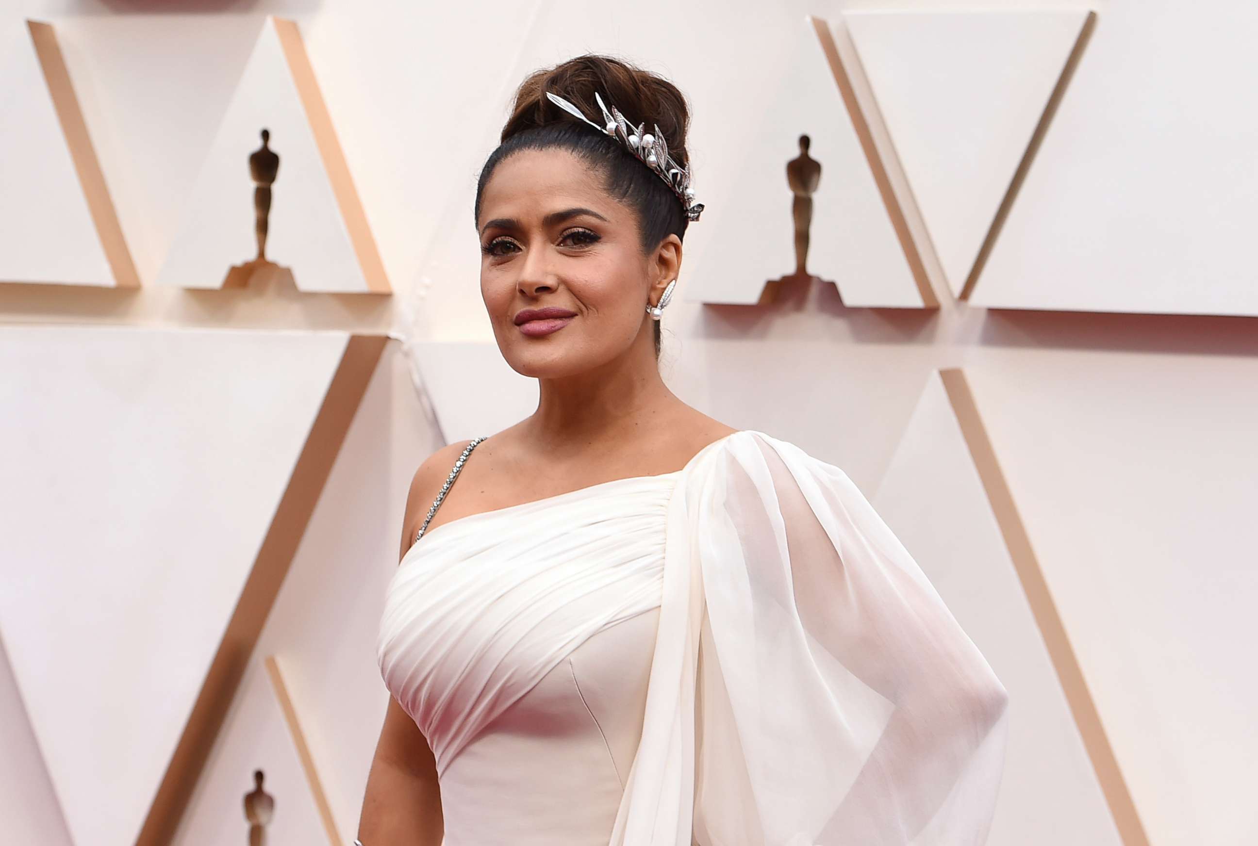 PHOTO: Salma Hayek attends the 92nd annual Academy Awards, Feb. 9, 2020, in Hollywood, Calif.