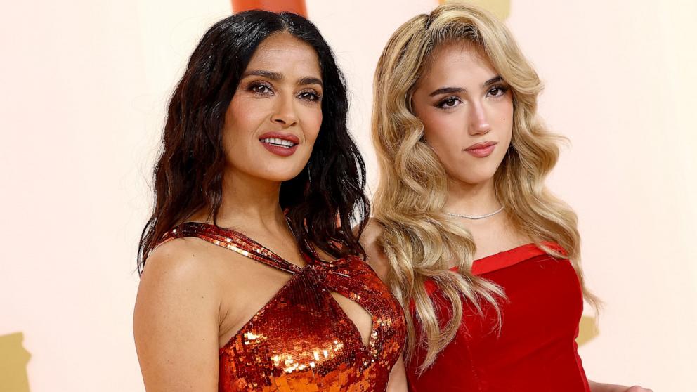 PHOTO: Salma Hayek and Valentina Paloma Pinault attend the 95th Annual Academy Awards on March 12, 2023 in Hollywood, Calif. 