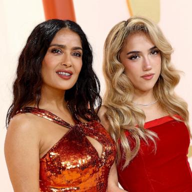 PHOTO: Salma Hayek and Valentina Paloma Pinault attend the 95th Annual Academy Awards on March 12, 2023 in Hollywood, Calif. 