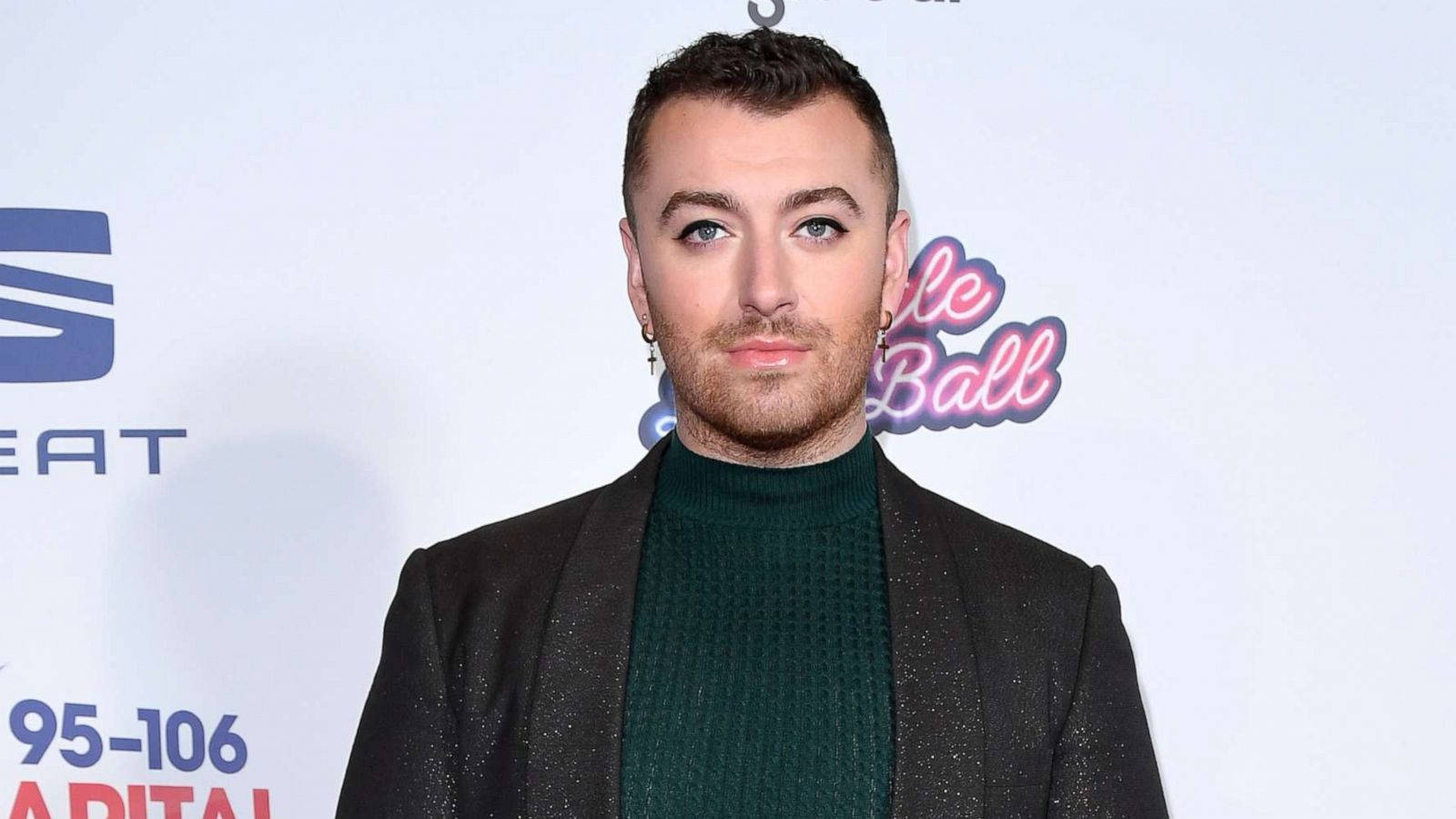 PHOTO: Sam Smith attends day two of Capital's Jingle Bell Ball 2019 at The O2 Arena on Dec. 8, 2019 in London.