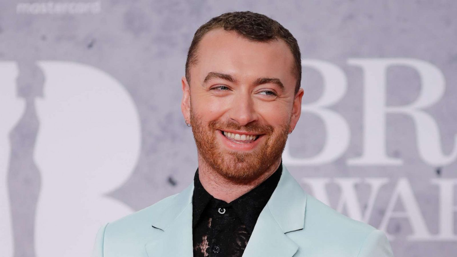 PHOTO: British singer-songwriter Sam Smith poses on the red carpet at the BRIT Awards 2019 in London on Feb. 20, 2019.